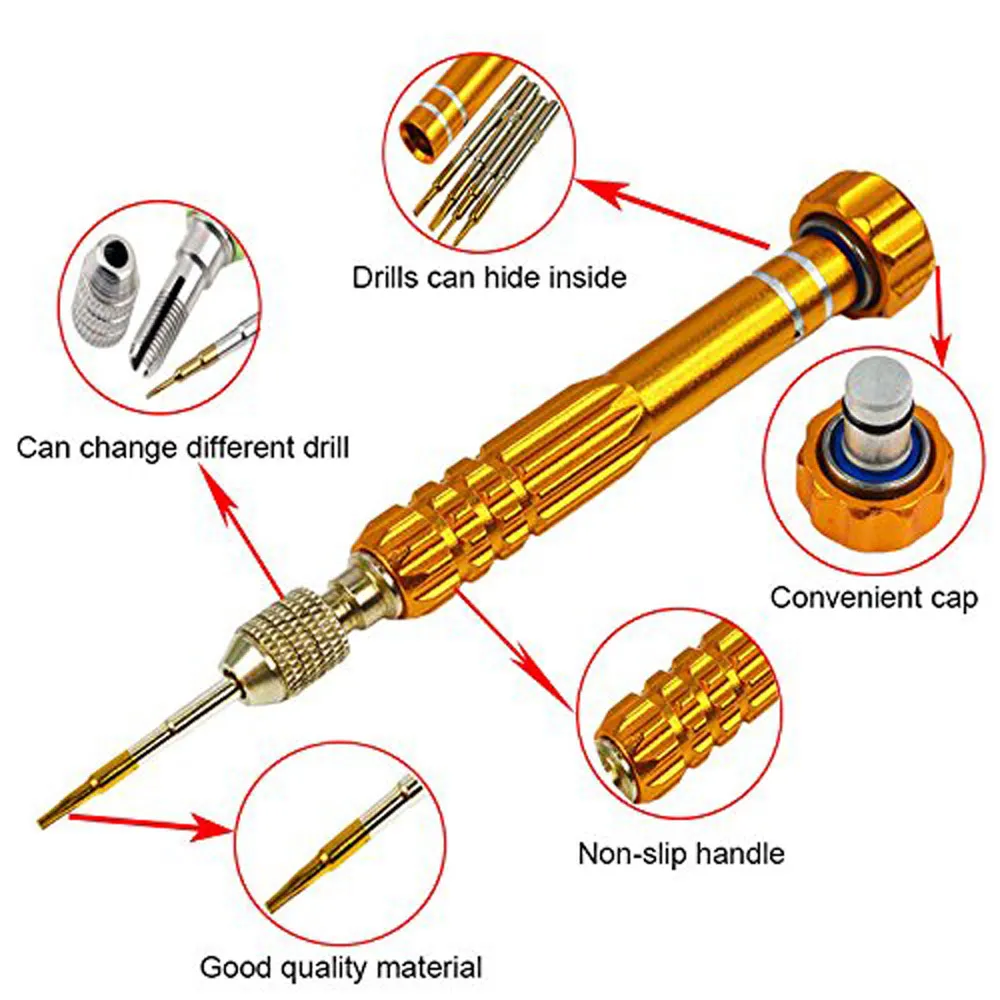 

5 in 1 Repair Open Tool Kit Precision Screwdrivers Set of Tools Screwdriver For iPhone 4 5 6 6s Samsung Galaxy