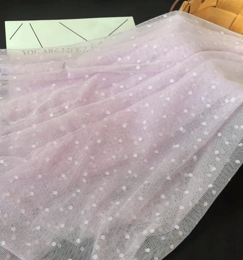 150см широкая 2 метра бежево-белая розовая полосатая эластичная сетчатая тюль высокого качества для свадебных платьев и украшения.