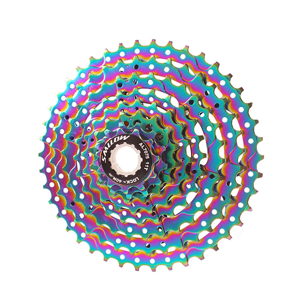 

SMLLOW 8 Speed 11-42T Ultralight Road Bike Cassette Rainbow Freewheel Sprocket Upgrade Replacement