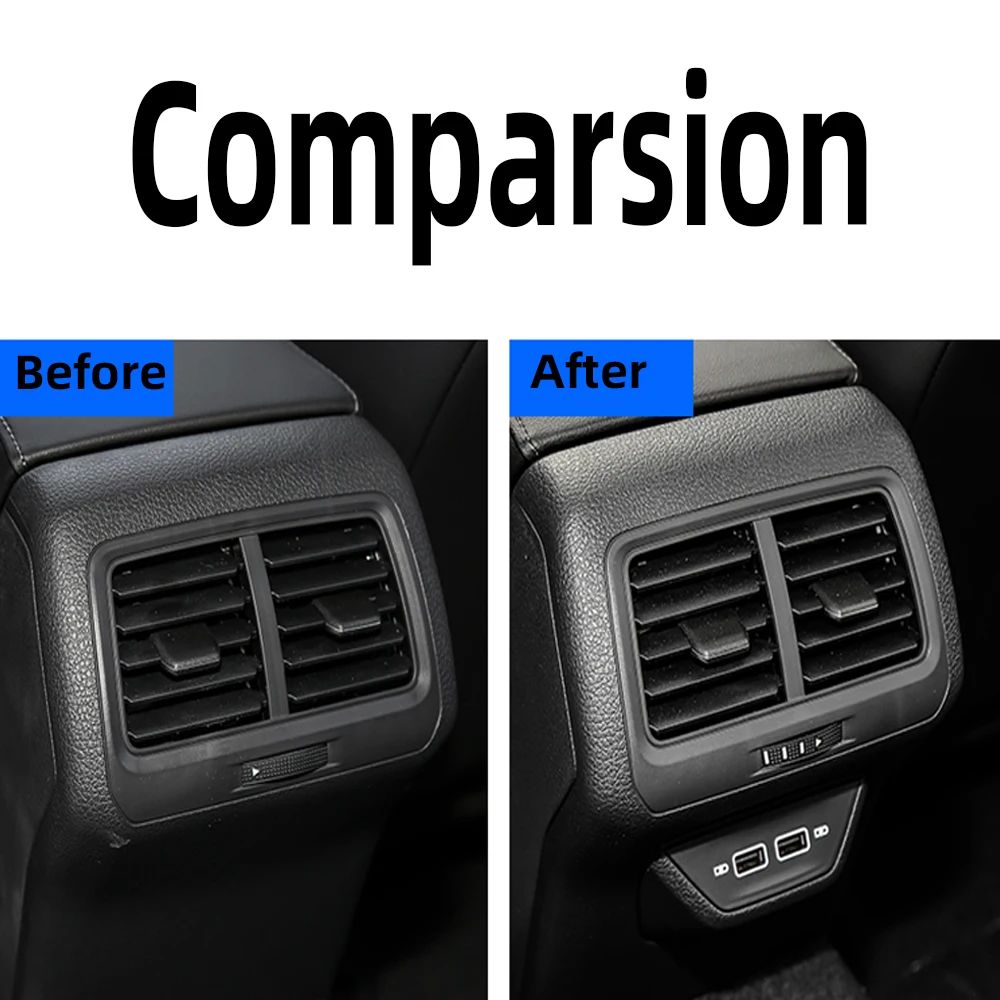 Новая задняя центральная консоль двойной USB-порт модуль для VW Passat B8 Golf 7 Polo Tiguan Skoda