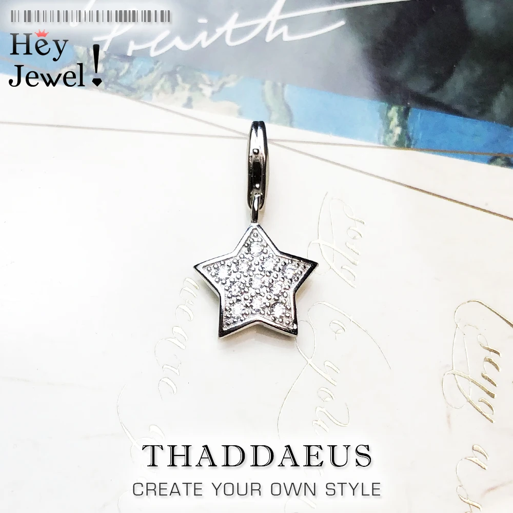 Подвеска звезда для мужчин и женщин подвеска из серебра 2020 пробы браслета весна