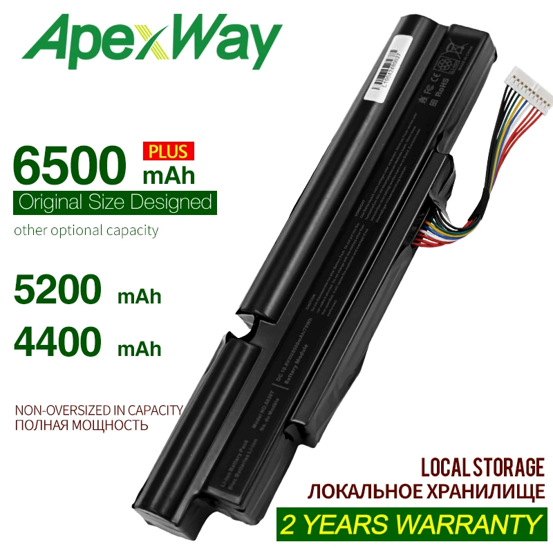 ApexWay 6 ячеек Аккумулятор для ноутбука acer Aspire TimelineX 3830T 3830TG 5830T 5830TG AS11A3E AS11A5E 3ICR19/66 2 4830T