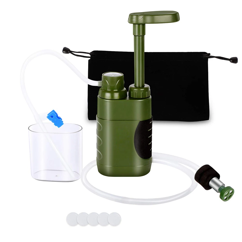 

Outdoor Water Filter Straw Water Filtration System Water Purifier for Family Preparedness Camping Hiking Emergency