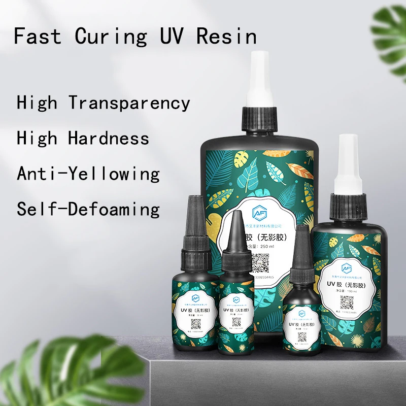 UV Resin Ultraviolet Curing Quick-drying Hard Clear Sunlight Activated Transparent Epoxy for Jewelry Making Glue DIY | Украшения и