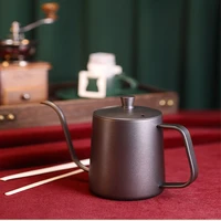 coffee kettle drip kettle 600ml coffee tea pot non stick coating food grade stainless steel gooseneck swan neck thin teapot