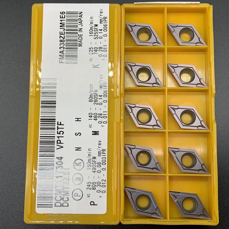 DCMT11T304 VP15TF/ UE6020/ US735 твердосплавные вставки внутренний токарный инструмент