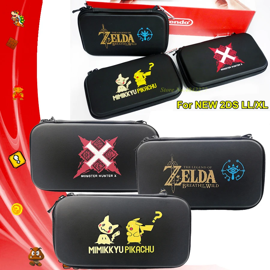 2DS XL/LL Чехол, аксессуары, большая сумка для хранения, переносная сумка для nintendo s Packet, игровая консоль nintendo