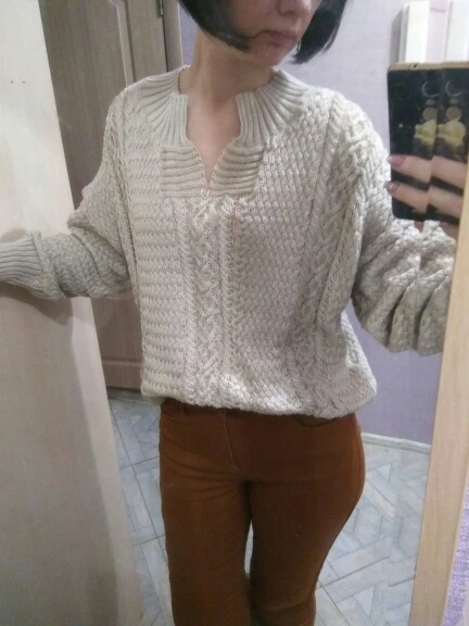 Winter Knitted Sweater Female Autumn V Neck Sexy Casual Loose Solid Color Pullovers Knitwear Women OL Tops Jumper Pull Femme | Женская