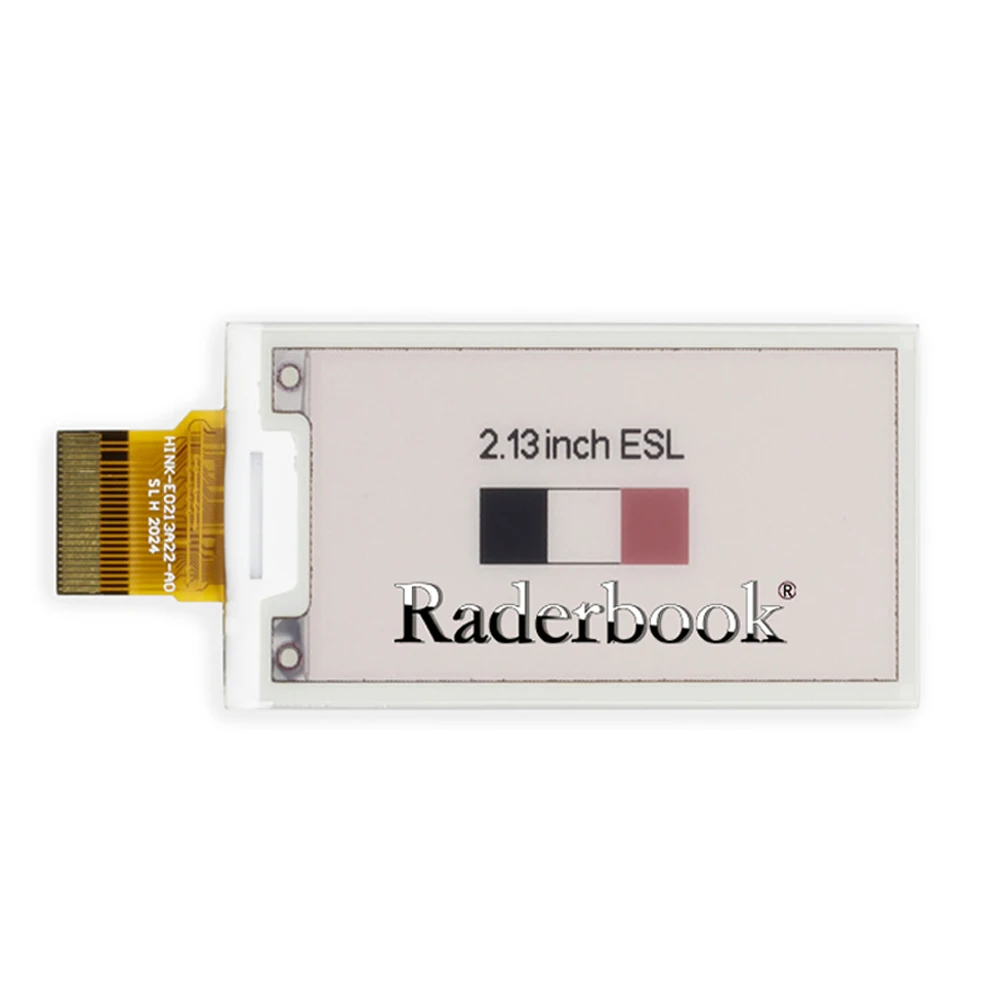 Параметры 212x104 2 13 дюйма E-Ink сырьевая панель дисплея красная черная белая 3 цвета