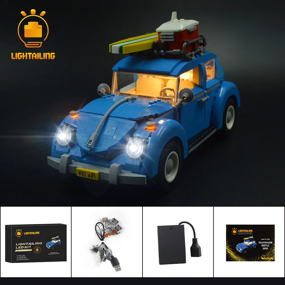 

LIGHTAILING Led Light Up Kit For Volkswagen Beetle Model Building Block Lighting Set Compatible With 10252 21003