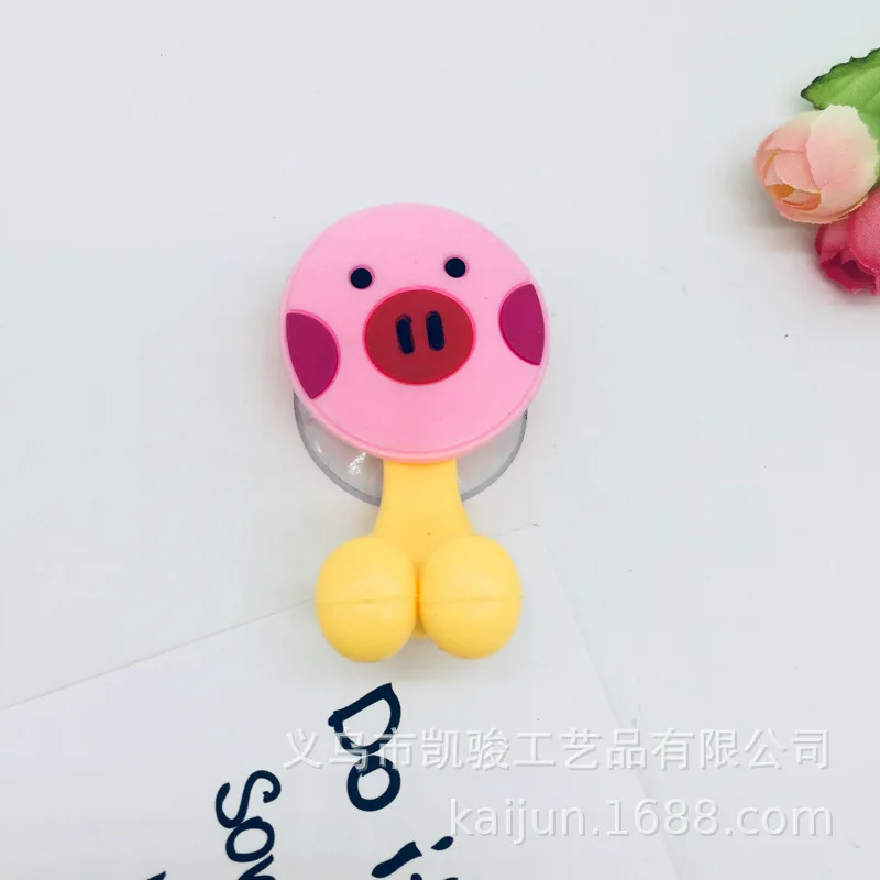 1 шт. Kawaii мультипликационной розовой свинки держатель для зубной пасты и щетки