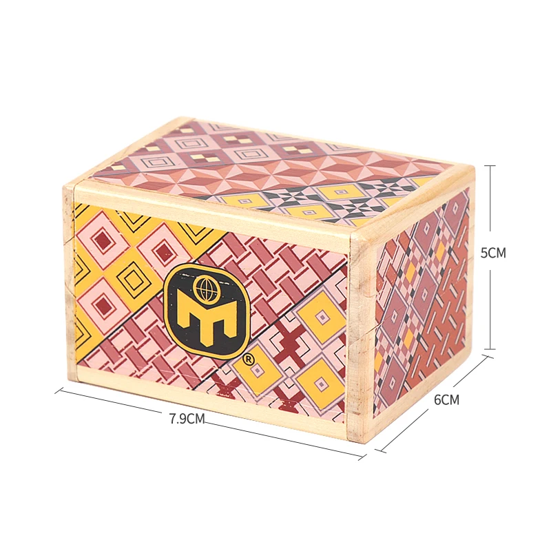 Mensa Japanese Puzzle Box Wooden Magic Compartment Brain Teaser trick box Educational Secret Kids Wood Toy Gift|Пазлы| |