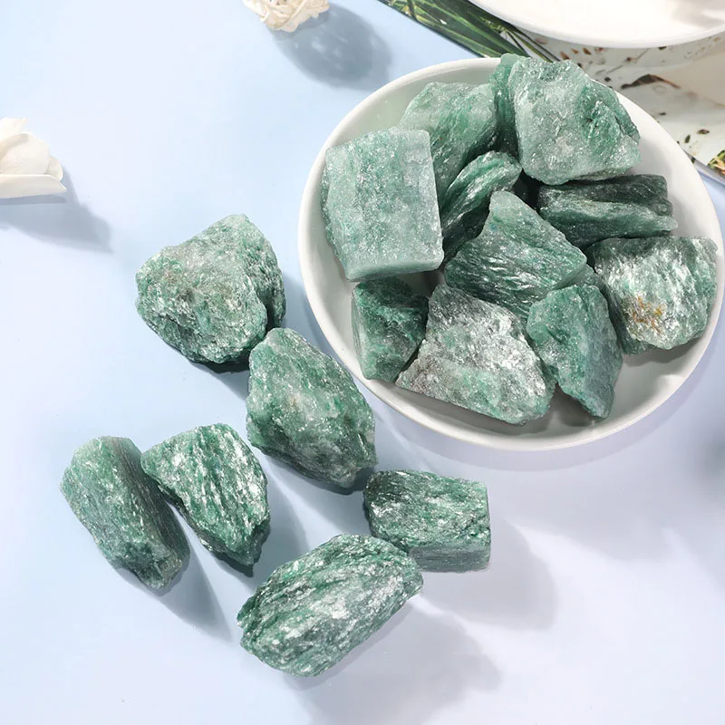 

100g Natural Green Mica Stone Crystal Collection Gems and Minerals Specimen Home and Aquarium Decoration Accessories