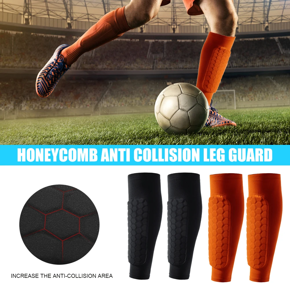 

1Pcs Professional Running Basketball Safety Leg Warmers Durable Football Gear Outdoor Football Shin Guard Pads Honeycomb Running