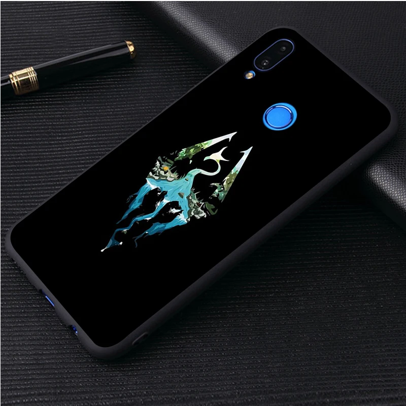 Чехол для телефона с логотипом skyrim черный силиконовый чехол honor 30 20 Pro 8 8X 9 10 Lite Mate |