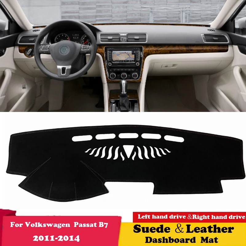 

Кожаный коврик для приборной панели Volkswagen VW Passat CC 2008 2009-2017, Накладка для приборной панели, коврик, коврик, аксессуары для автостайлинга, замш...