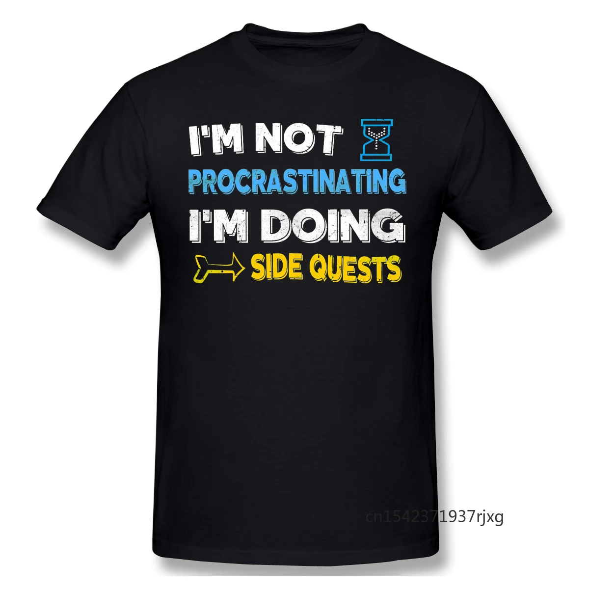 

New Summer T Shirt I'm Not Procrastinating.I'm Doing Side Quests T-Shirt Diablo Tee Shirt O-Neck Harajuku Four Seasons
