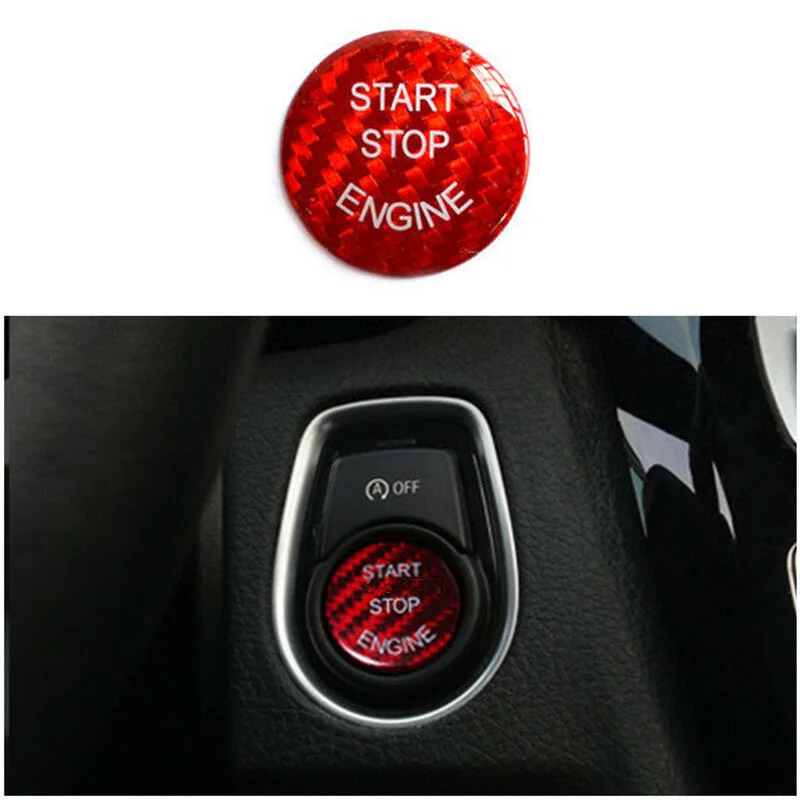 Красная Наклейка на кнопку запуска автомобиля для BMW 3 серии E90 E91 E92 E93 2005 2011