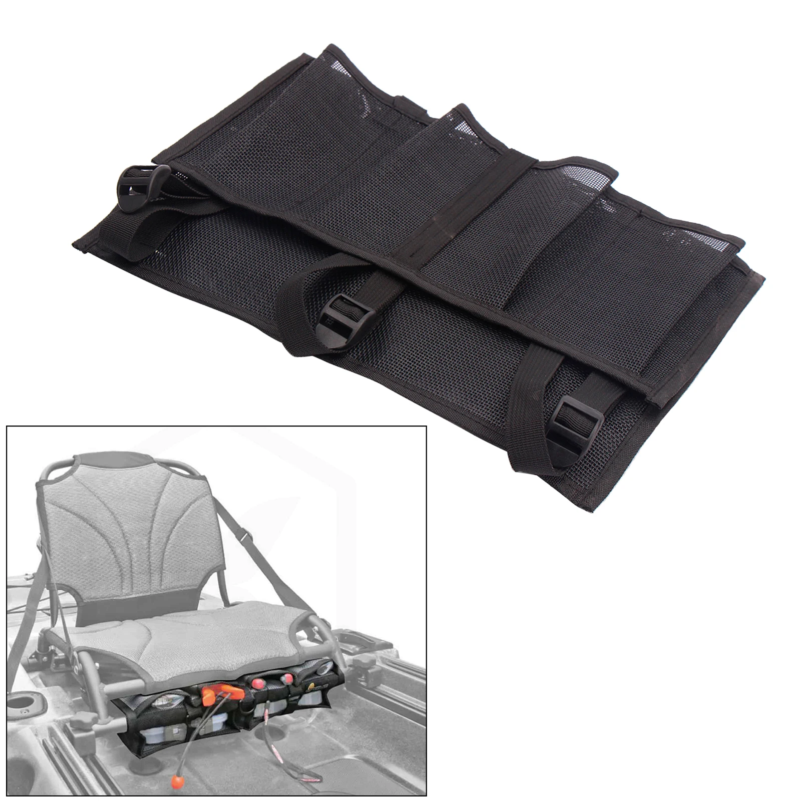 

Kayak Mesh Bag Nylon Gear Accessories Beer 8 Storage Bag Marine Boat Pouch Kayaking Pocket Case Marine Yacht Accessories