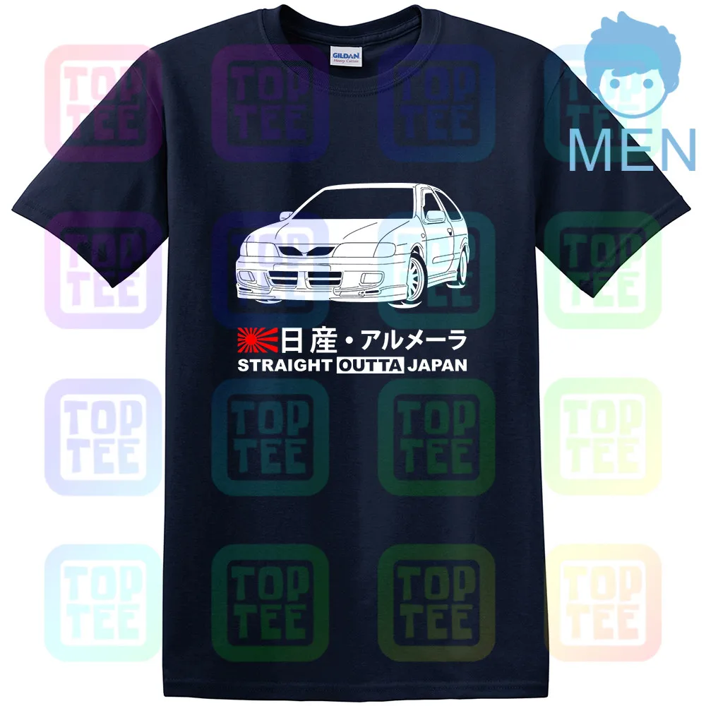 Тёмно-синий GT-shirt Nissan Almera 2,0 GTi N15 '98-'00 футболка - Цвет: Тёмно-синий