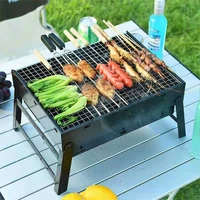 thicken foldable bbq grill kitchen supplies patio barbecue grill stove outdoor portable camping picnic barbecue accessories tool