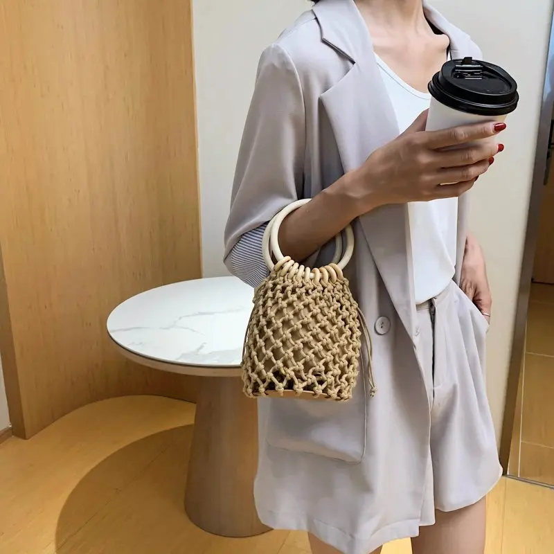 

Fashion Trend Luxury Totes Bags for Women 2021 New Woven Handbags Casual All-match Mobile Phone Bag Wallet Sac A Main