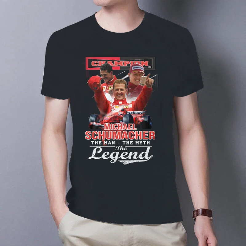 2020 новый чемпион Майкл Шумахер Человек Миф Легенда Футболка|Мужские футболки| |