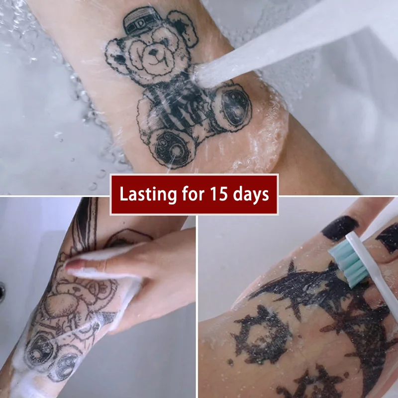 Водостойкая Временная тату наклейка Juice Ink длительные татуировки цветок дурманы