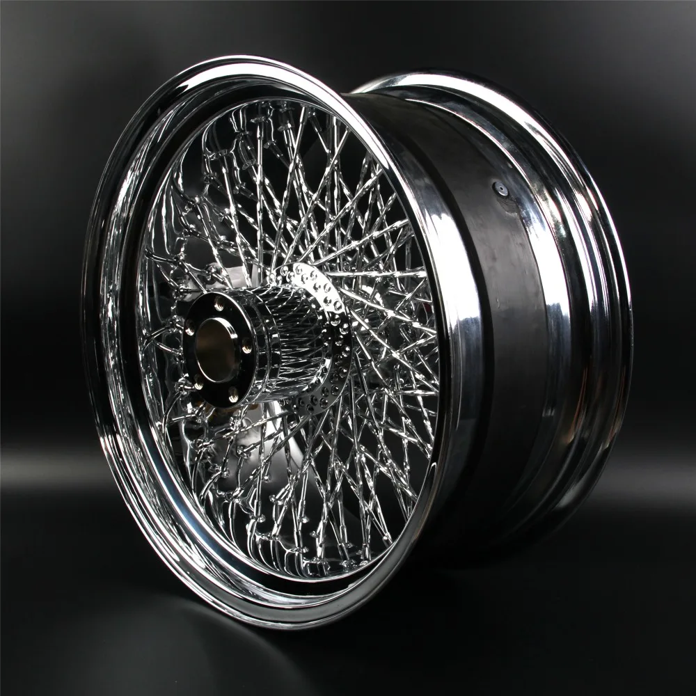 1" x8.5" хромированные Задние колесные диски для Harley Davidson FLSTC FAT BOY, запасные аксессуары для мотоциклов, модификация колесных дисков