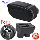 Подлокотник для Nissan Sylphy Versa Tiida латио вращающийся на 2007-2011 градусов, центральный контейнер для хранения с подстаканником