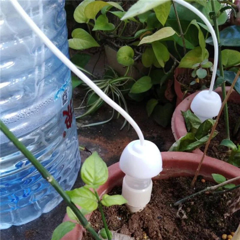 

6Pcs DIY Automatic Watering System Moving Plant Potted Waterer Bottles Water Drip Watering Device Plant Flower Irrigation System