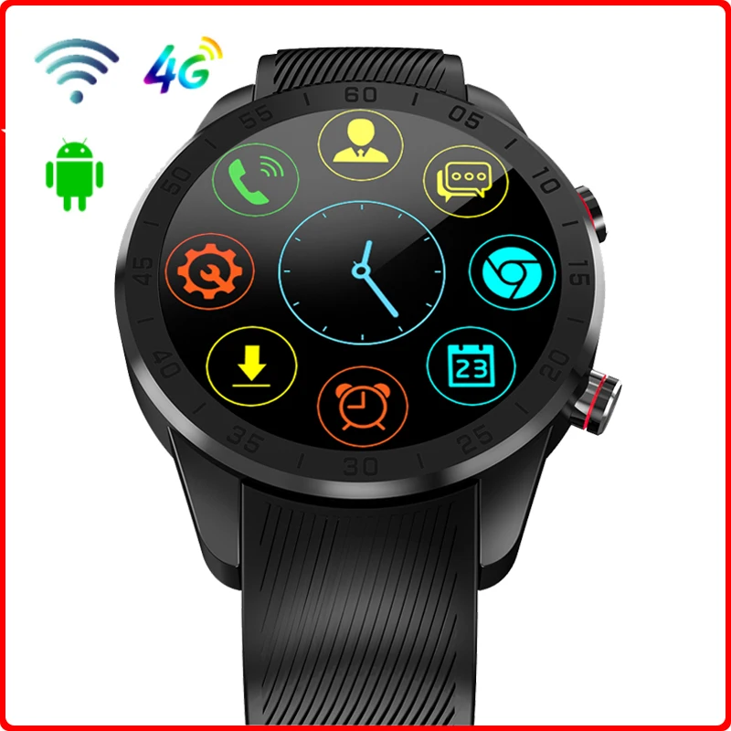 Фото Смарт-часы 4G 2020 часы с AMOLED 16G Reloj Inteligente Hombre Google Map VK камера GPS пульсометр Android 7 1 |