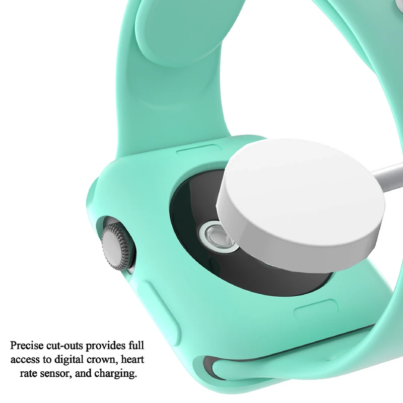 Мягкий силиконовый чехол YanXu для Apple Watch 6 SE 5 4 40 мм 44 защитный iWatch 3 2 1 42 38 бампер