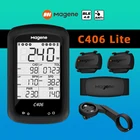 Компьютер велосипедный Magene C406 Lite, GPS, беспроводной смарт-трекер для горного и дорожного велосипеда, секундомер, карта данных для велоспорта S3 + H64