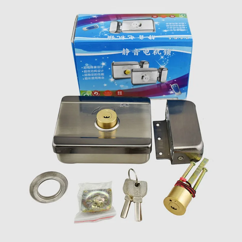 

Building Electric control lock mute lock district electronic door lock Household anti-theft lock door motor