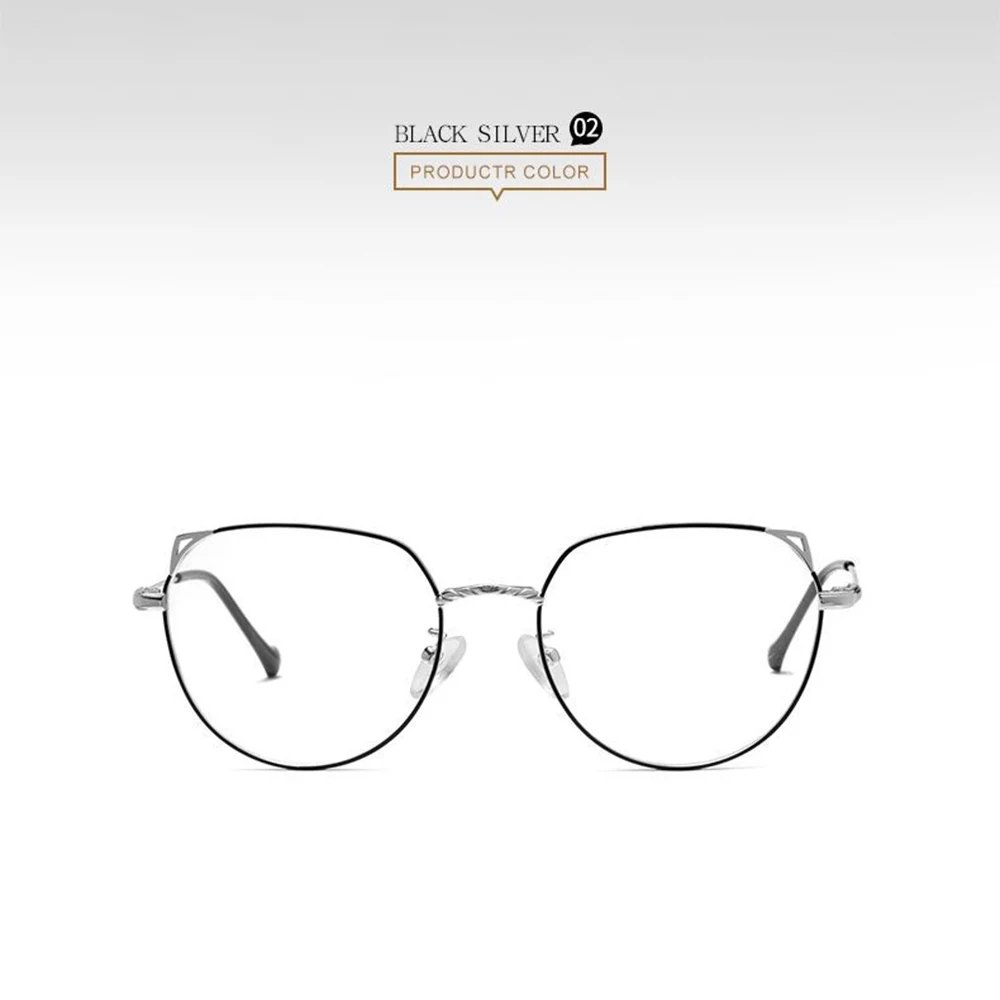 Custom Made Optical Prescription Glasses Photochromic Classic Large Titanium Alloy Retro Cat Ears Lady Frame Myopia Short Sight |