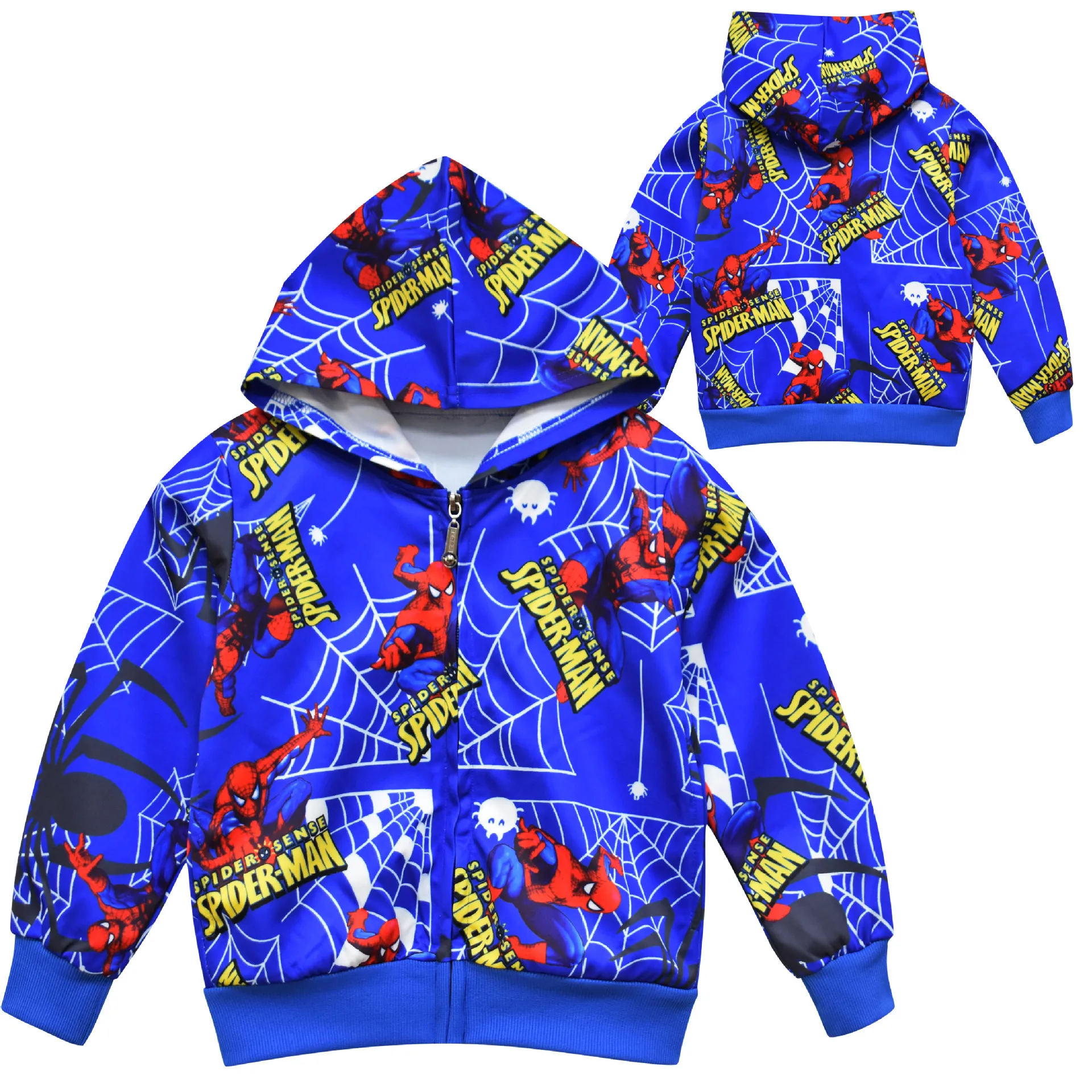 Disney Spider Man Boy Jackets Children Coat Winter Baby Clothing Spring Autumn Coat Kids Casual Hood Outwear