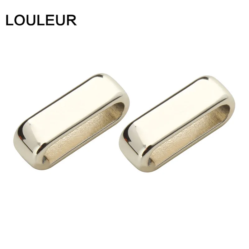 10 teile/los Gold Farbe Legierung Großes Loch Quadratischen Ende Perlen fit 10*3mm Flache Leder Seil Schnur DIY schmuck Machen Zubehör – Detail 10