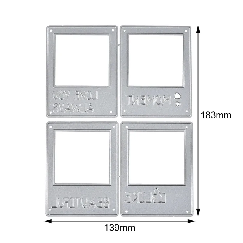 Eastshape Letter Dies Frame Metal Cutting Dies New for Card Making Scrapbooking Embossing Background Die Cut Craft Dies