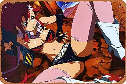 

Shvieiart 8 X 12 Metal Signs Gurren Lagann Hot Sexy Girl Anime Poster Vintage Look Tin Sign