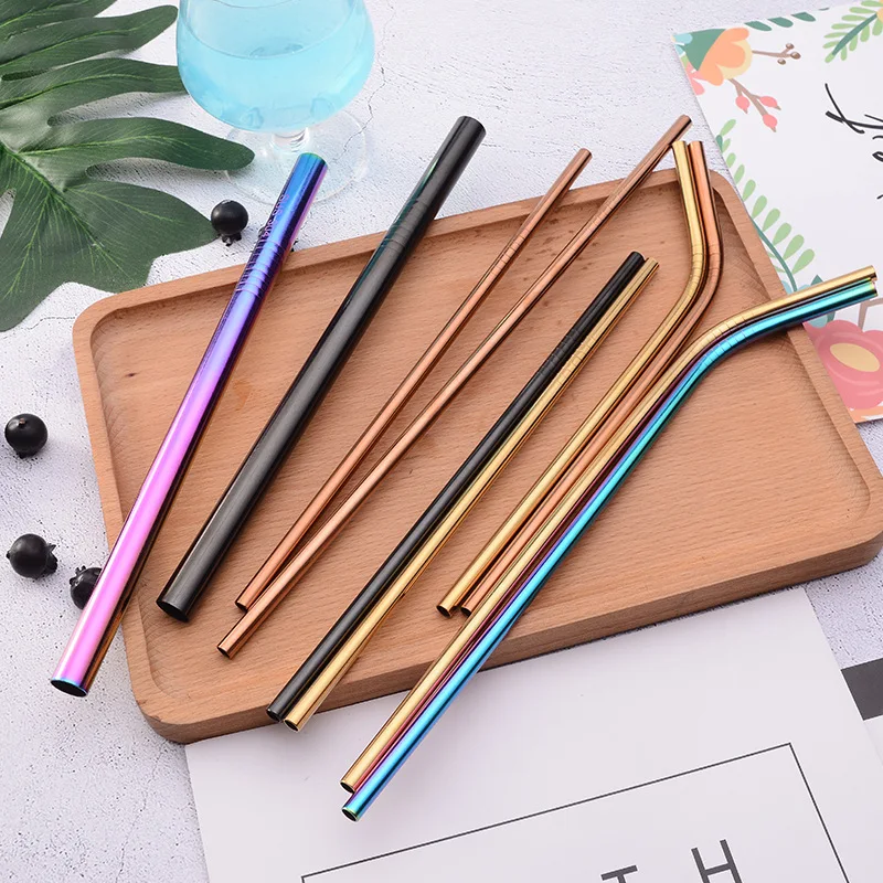 Трубочки для сока из нержавеющей стали длина 215 мм 50 шт.|straw fashion|straw colorstraw bowl |