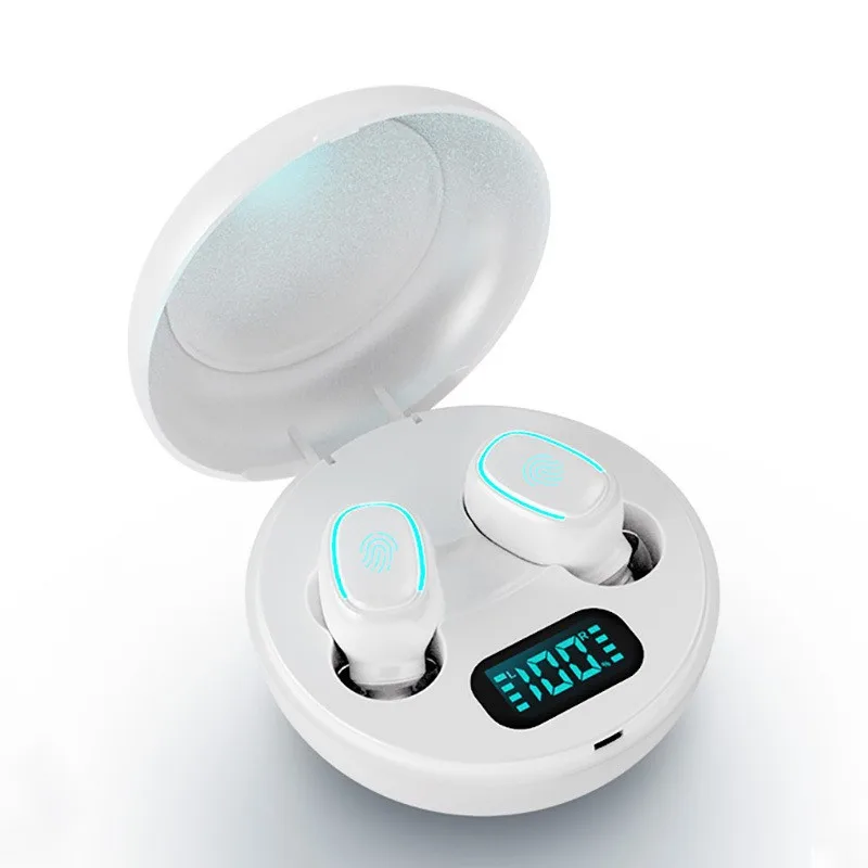 Newest TWS Wireless Bluetooth 5.0 9D Noise Reduction IPX6 Waterproof Sport LED Display In-ear Headset 3D Stereo with Microphone |