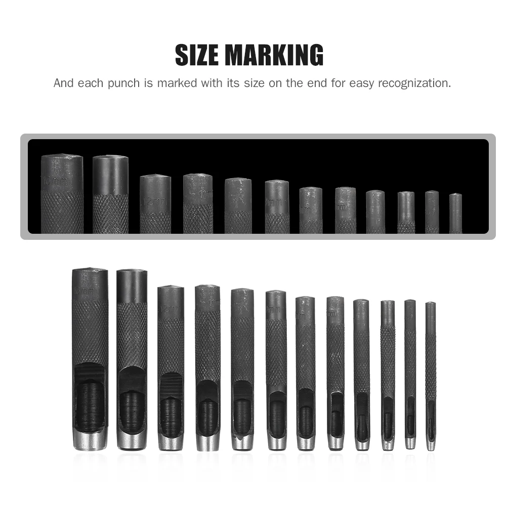 Набор кожаных инструментов 12 шт. набор дыроколов сверхмощный круглый дырокол для