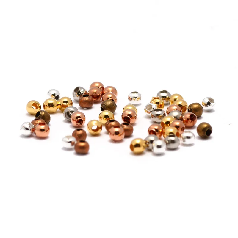Разноцветные металлические бусины аксессуары для ожерелий браслетов