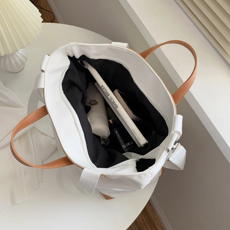

Spring&Summer Light Fashion Canvas Hand Bag Big Capacity Shopping Women Shoulder Bag High Quality Lady Tote Casual Crossbody Bag