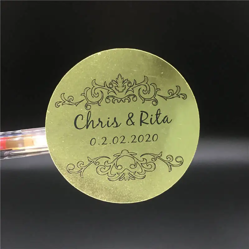 100 pces 15cm etiquetas personalizadas do casamento,