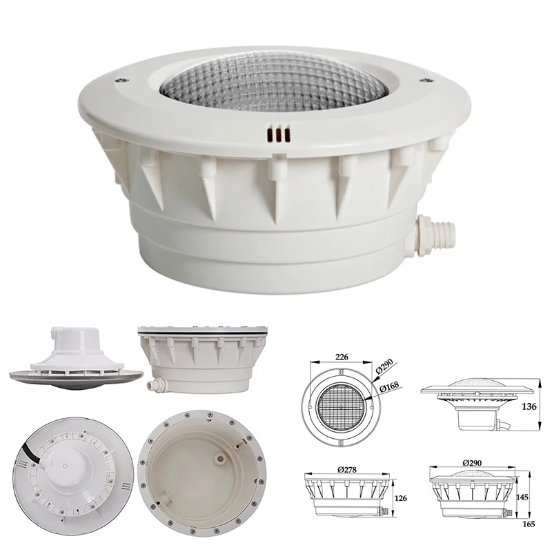 

Hot Sale LED Embedded Underwater Pool Light 12V ABS RGB Changeable Waterproof Underwater Lights IP68 Embedded Waterscape Lights