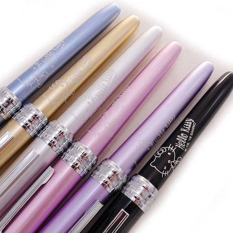 Кавайная перьевая ручка Hellokitty оригинальный Платиновый Набор ручек канцелярские