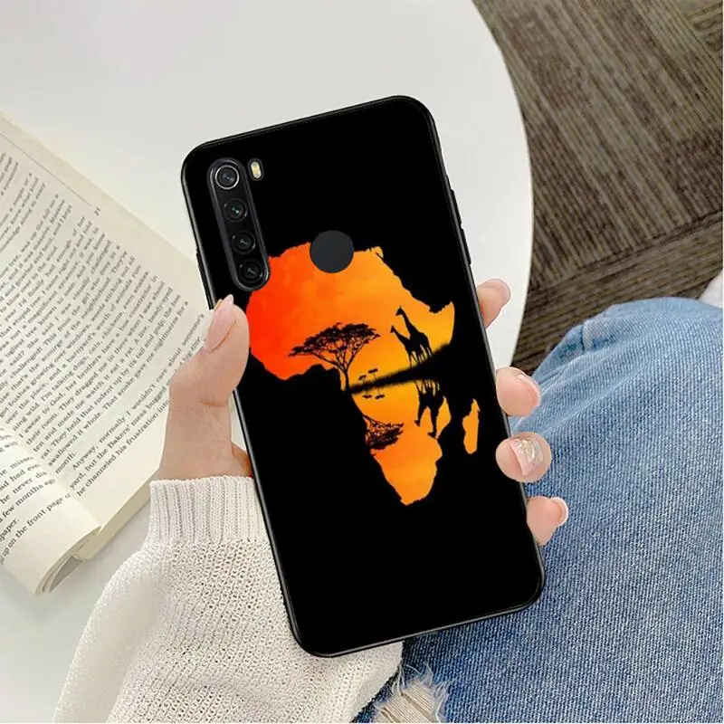 

Africa Map Geography Phone Case For Redmi note 8Pro 8T 9 Redmi note 6pro 7 7A 6 6A 8 5plus note 9 pro case