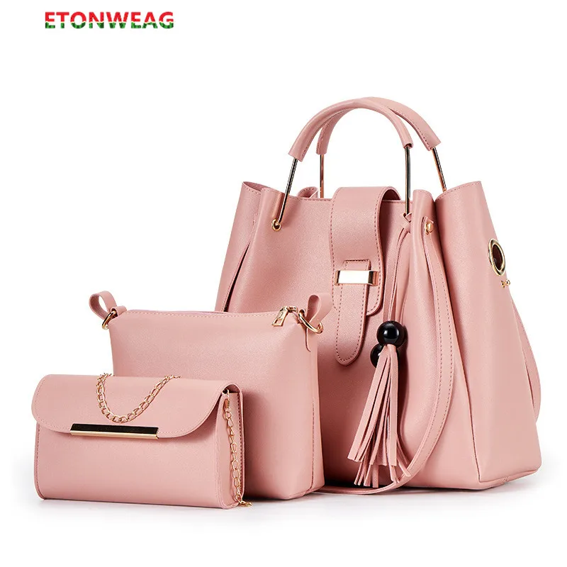 Модные женские сумки 3 шт./компл. композитная сумка на плечо из мягкой